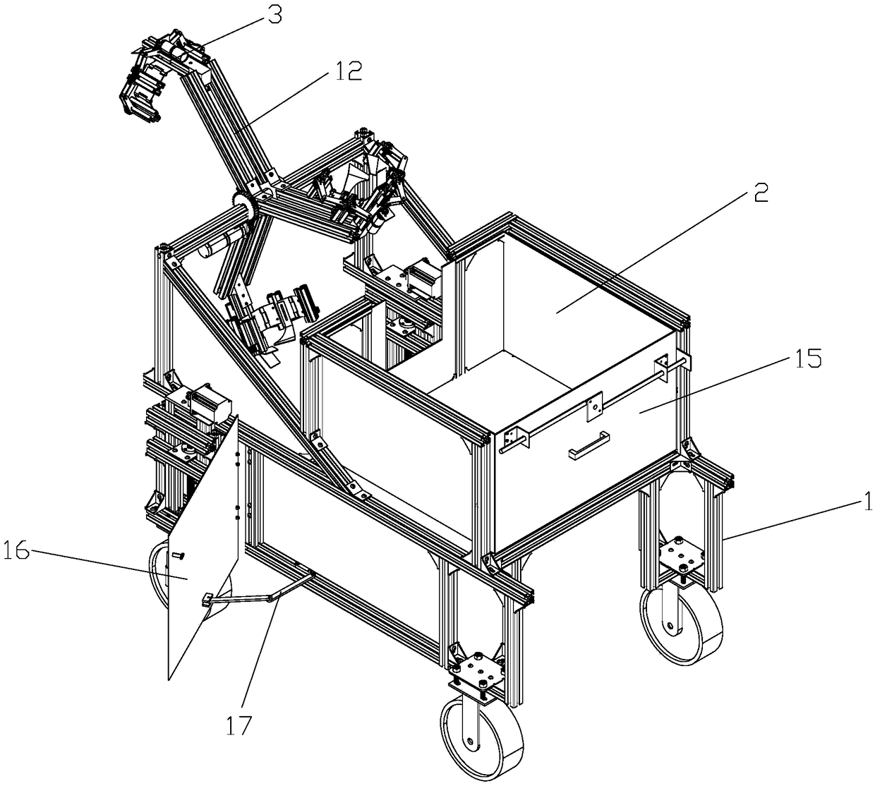 Pineapple picking machine and picking method thereof