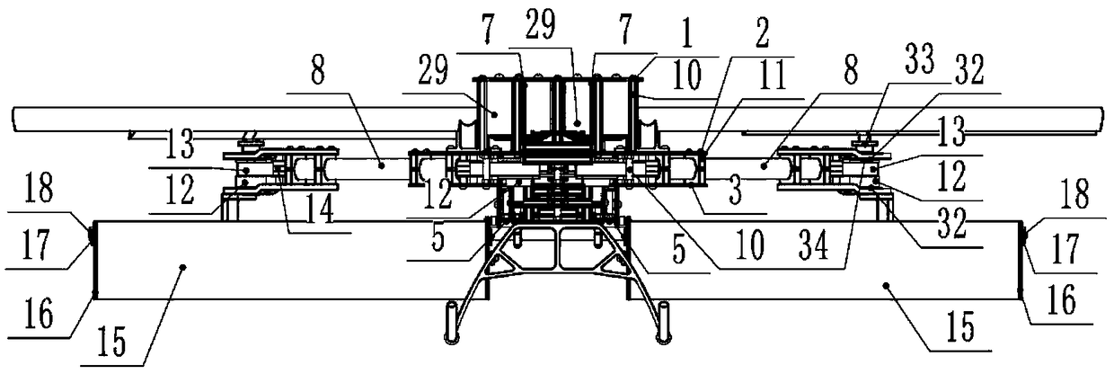 A dual-channel unmanned aerial vehicle with dual-motor horizontal cloth cooperative control