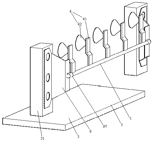 Battery pack installation structure of rear vibration-isolated pure electric logistics vehicle