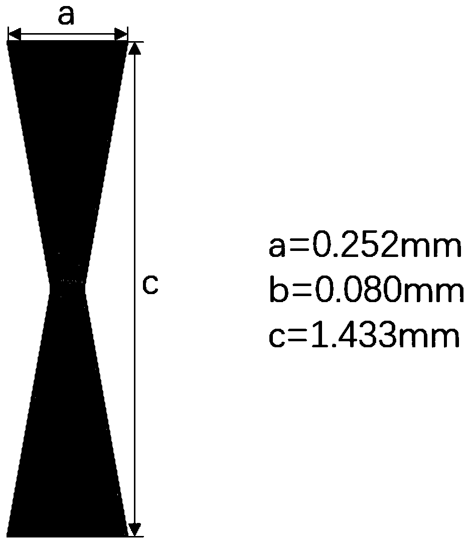 Flexible gradient strain film, preparation method and application thereof