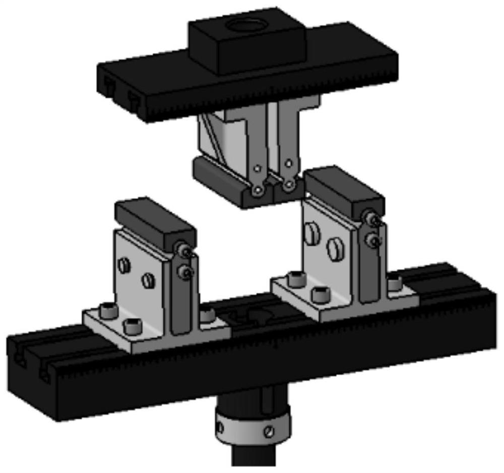 Three-point/four-point bending fatigue test method and device for composite material