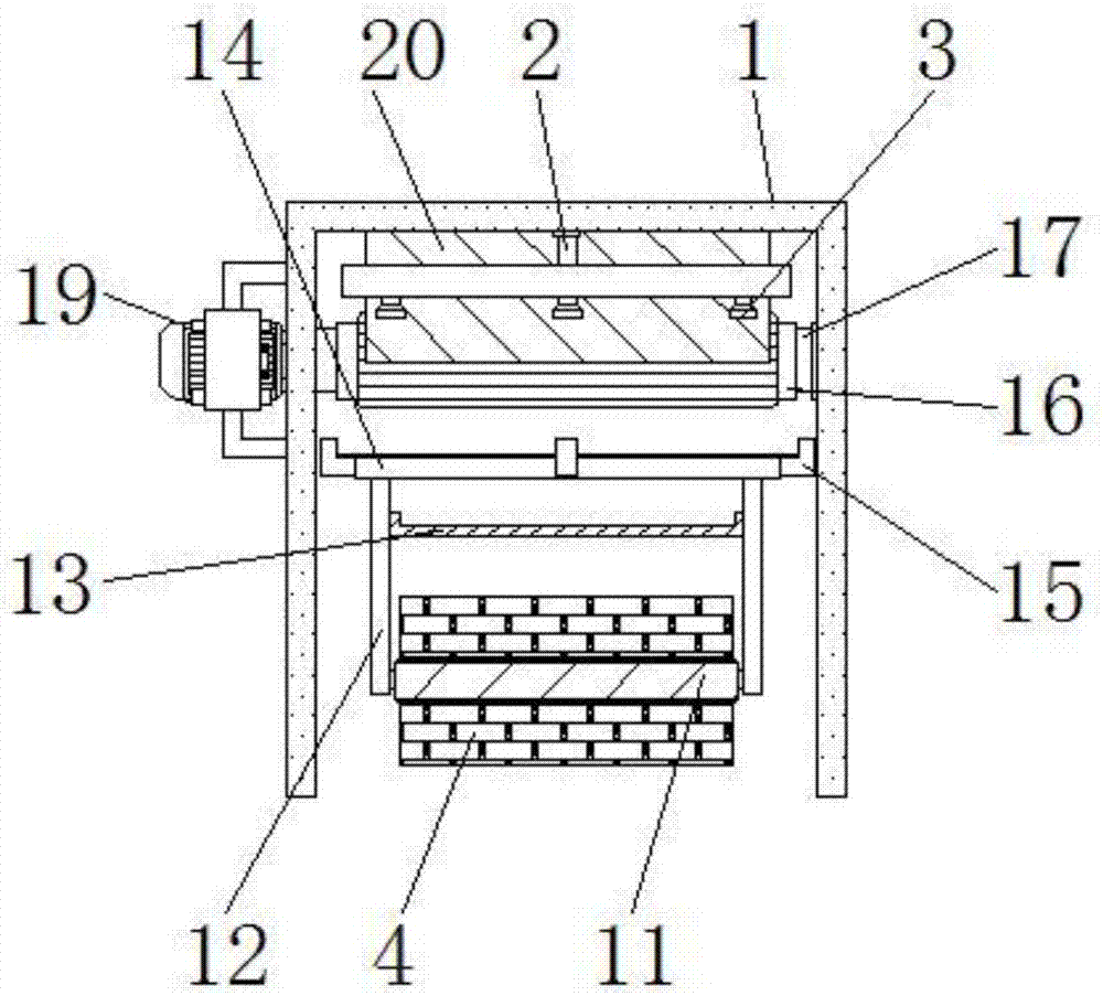 Wood polishing device for building construction and capable of achieving pre-grinding