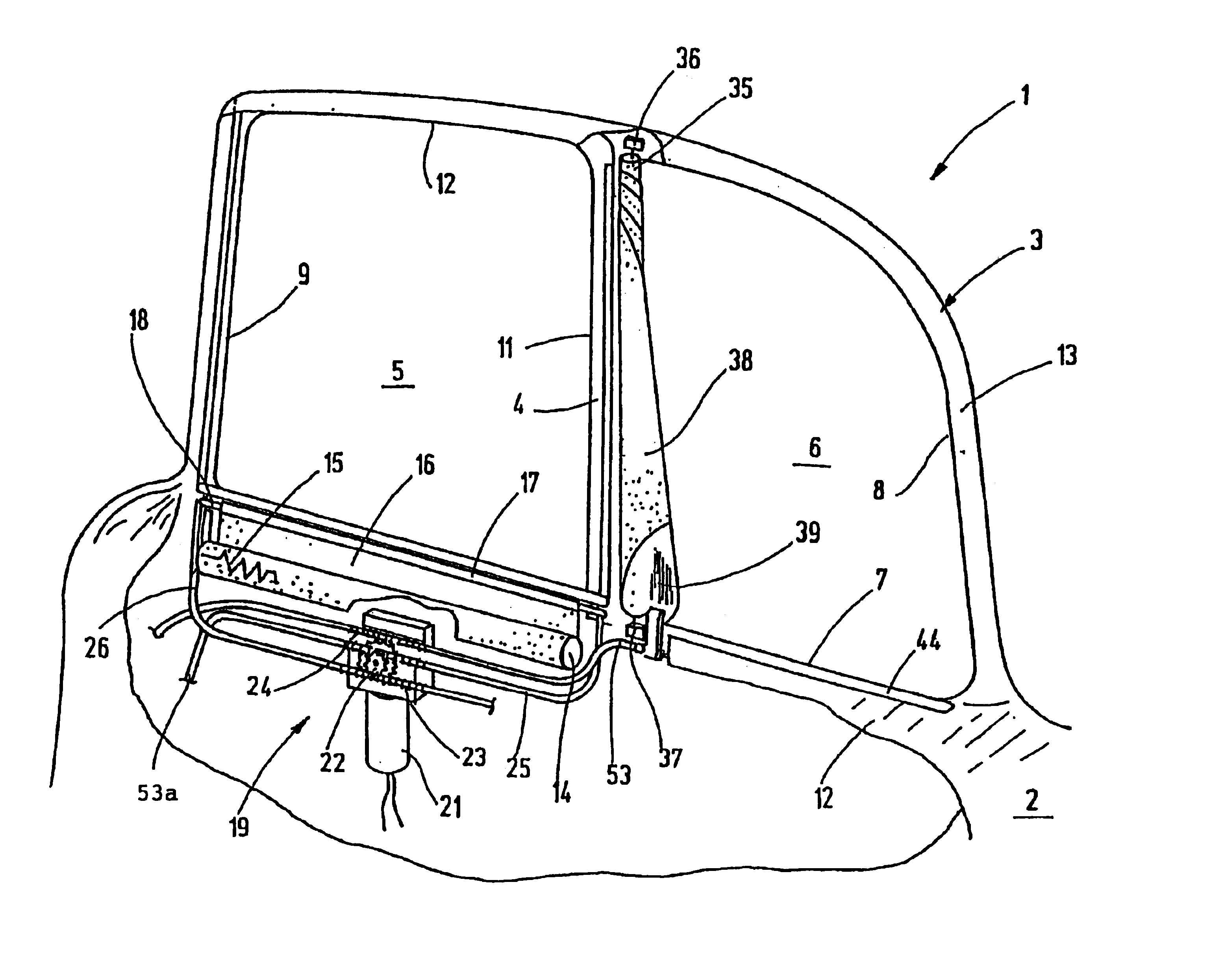 Divided window shade arrangement for motor vehicles