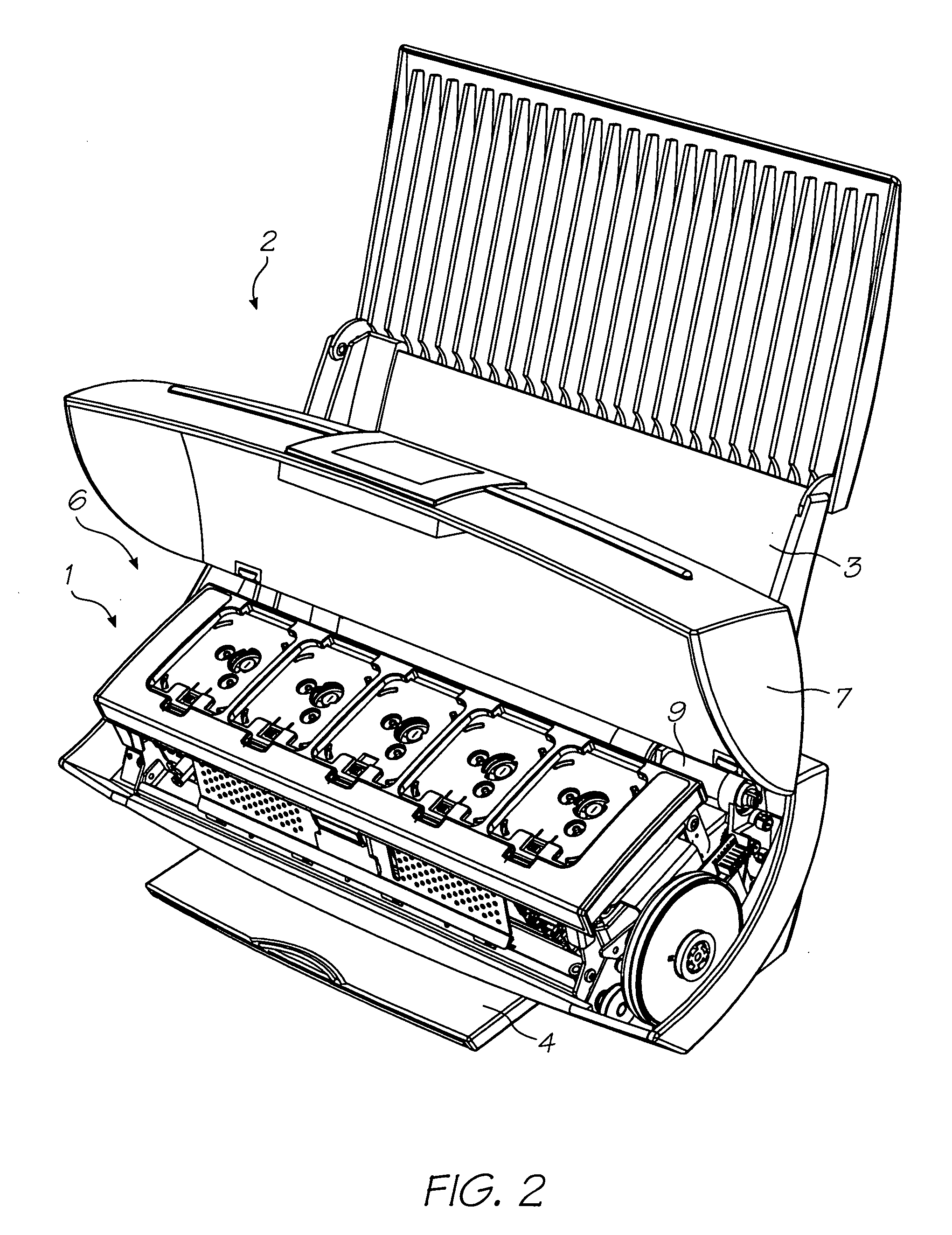 Ink cartridge with printhead maintenance station for inkjet printer