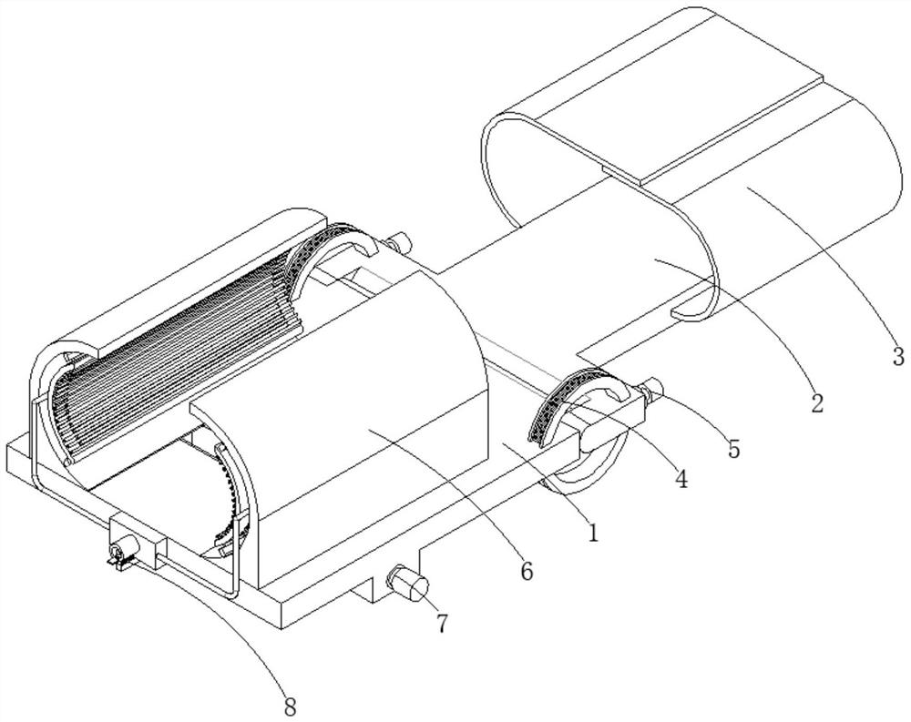 Orthopedic splint mounting and fastening device for orthopedics department