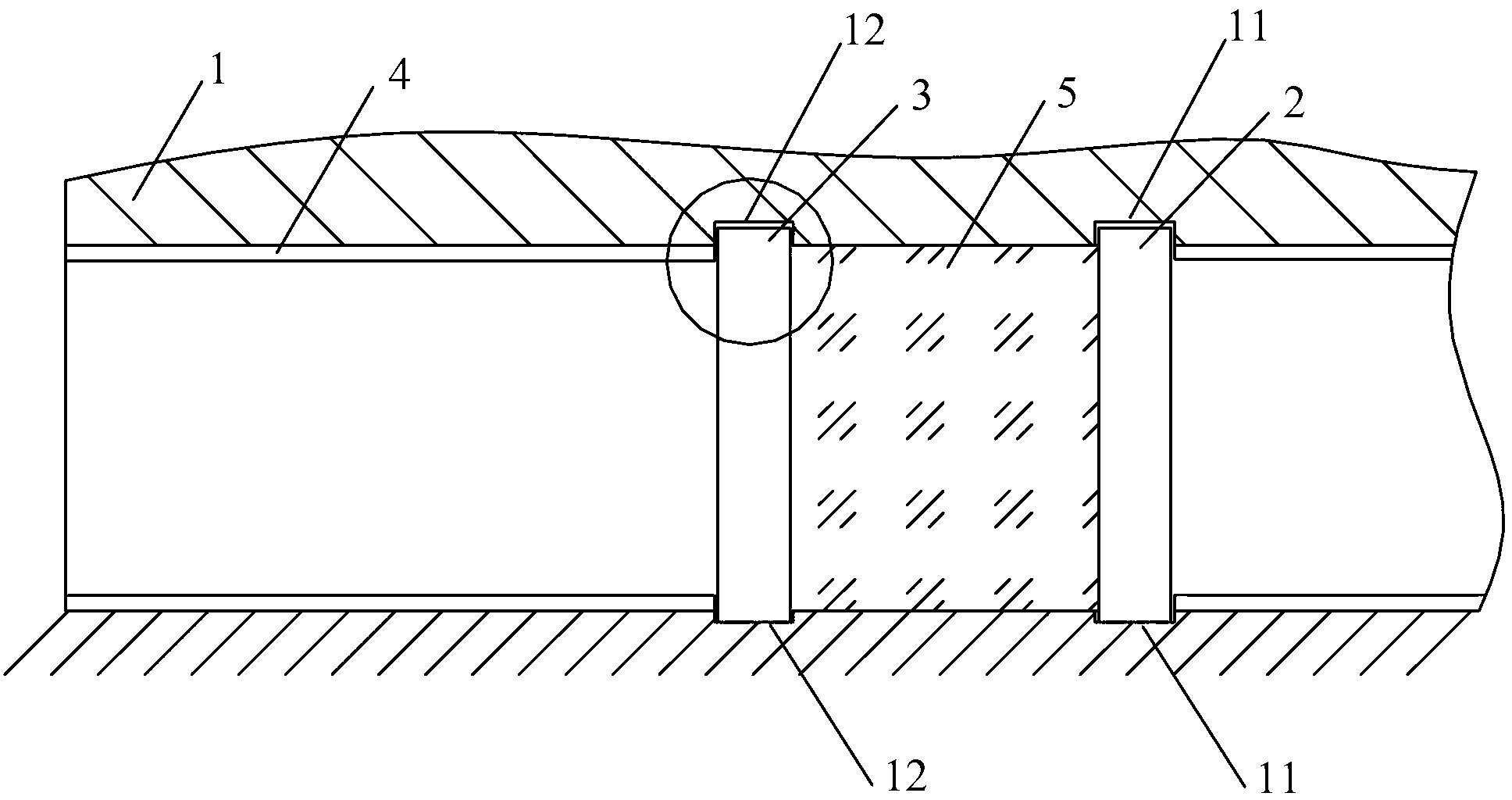 Gob sealing structure