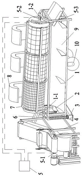 Equal-diameter roller type fresh tea grading device and method