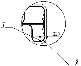 A double-wave inner fin structure intercooler