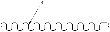 A double-wave inner fin structure intercooler