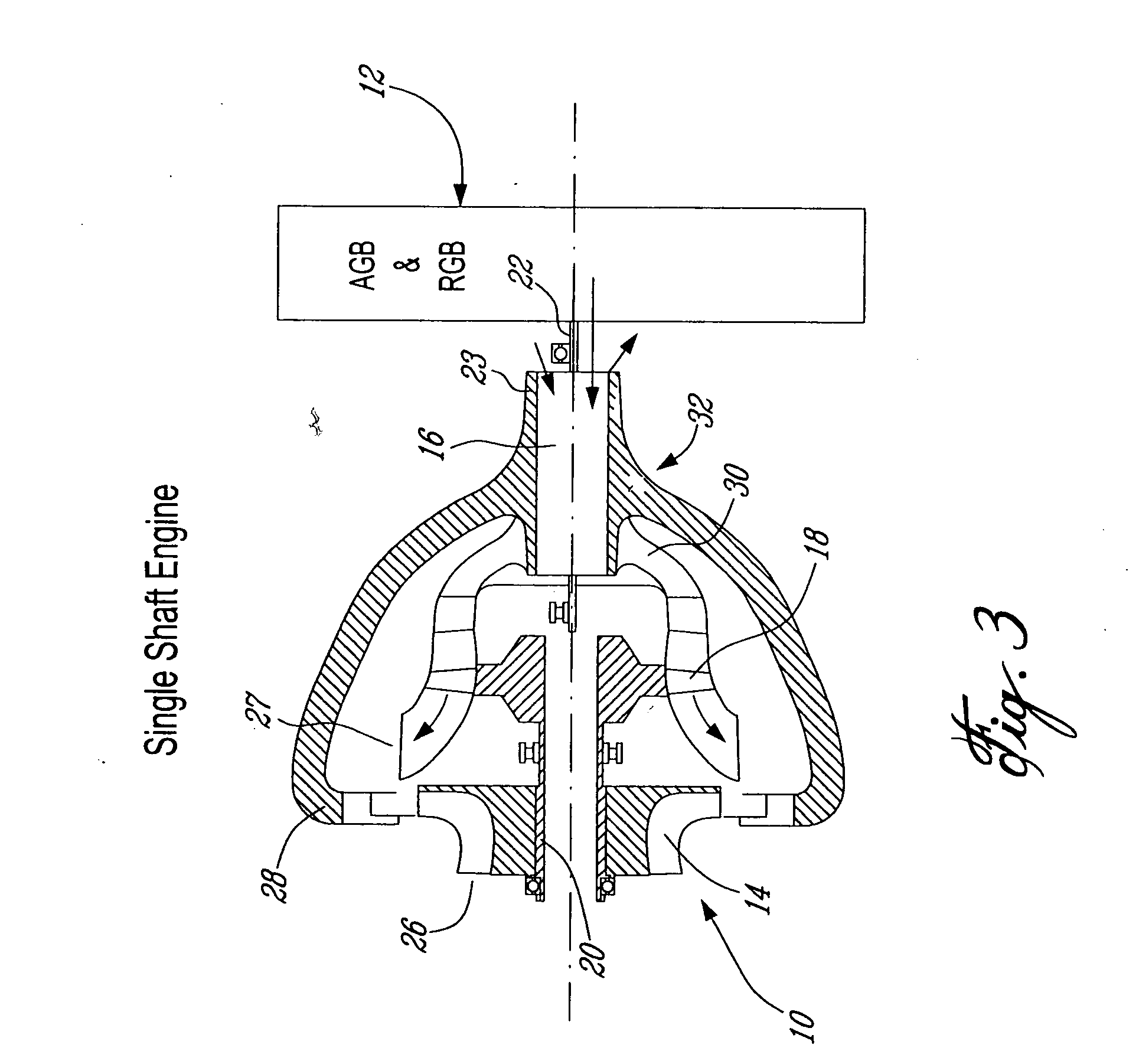 Low volumetric compression ratio integrated turbo-compound rotary engine