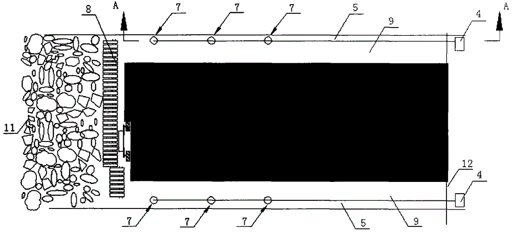 A temperature monitoring method and monitoring device for a coal mine goaf