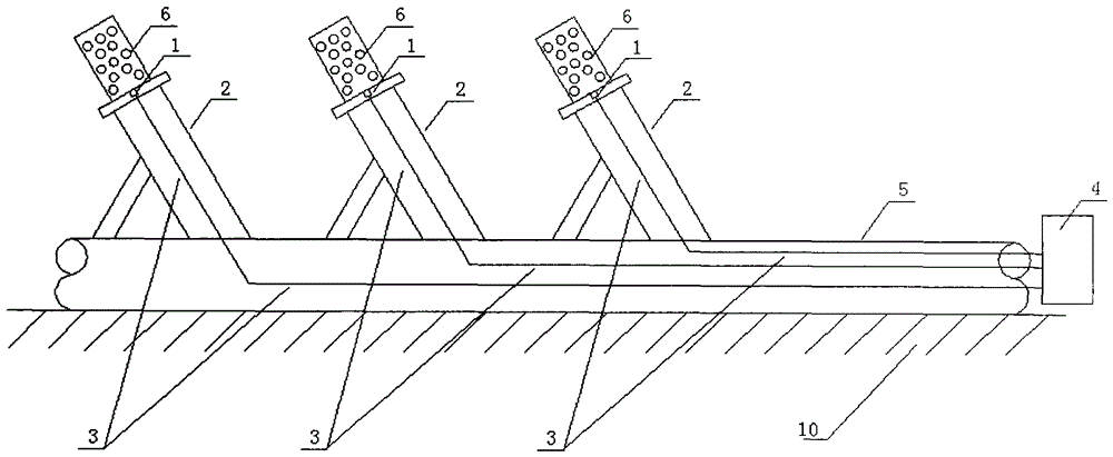 A temperature monitoring method and monitoring device for a coal mine goaf