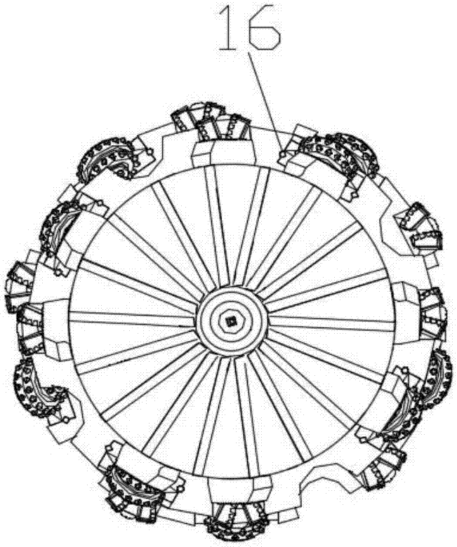 Reverse circulation channel-type double stage reamer