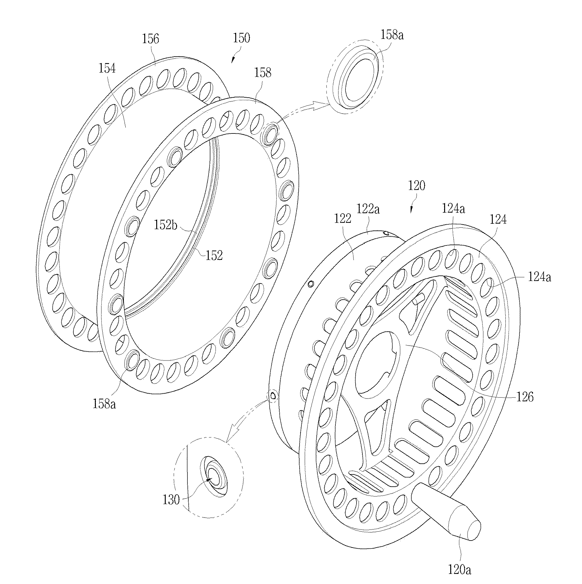 Fly reel spool