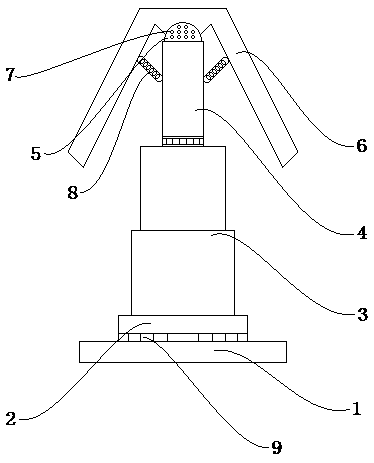 Cleaning device for cup washer