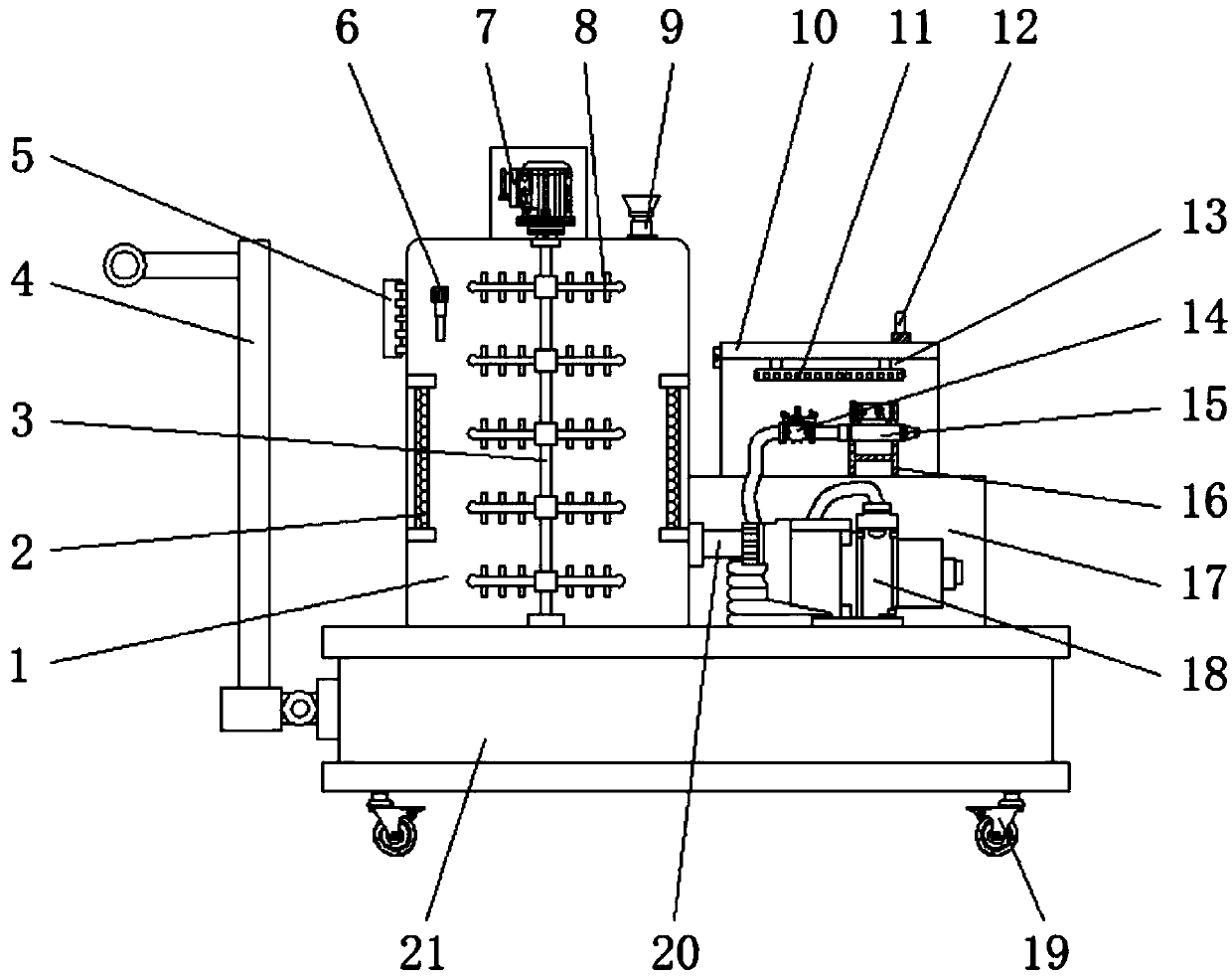 Surgical rinsing device for medical general surgery