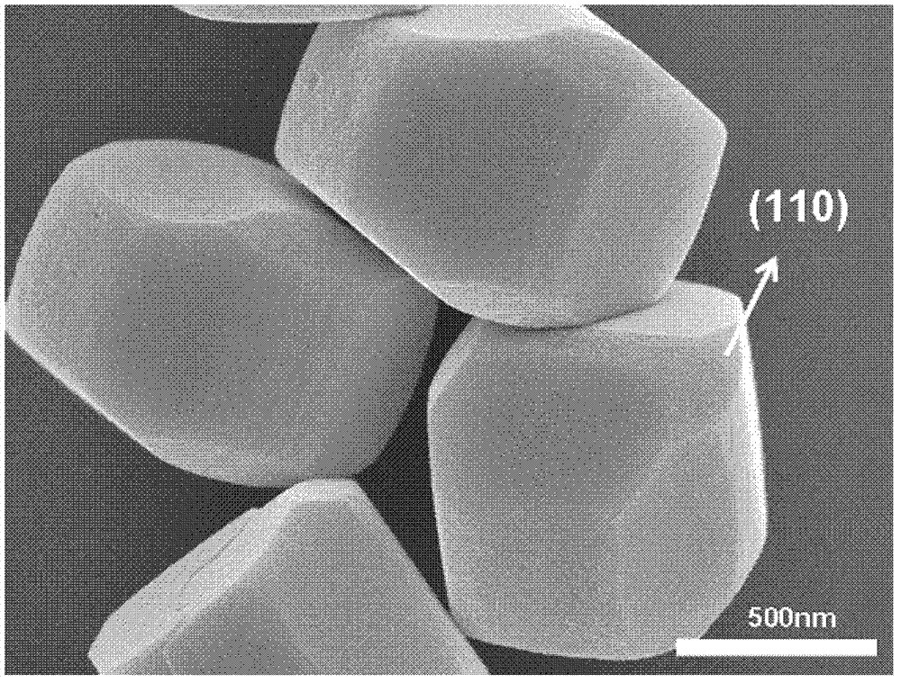 Preparation method of anatase TiO2 monocrystal having high-activity (110) face