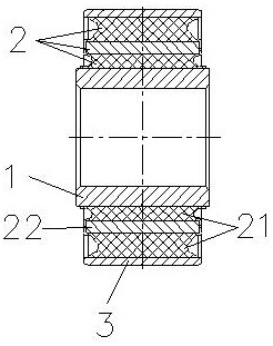 Damping method and structure of ball joint for axleless bogie