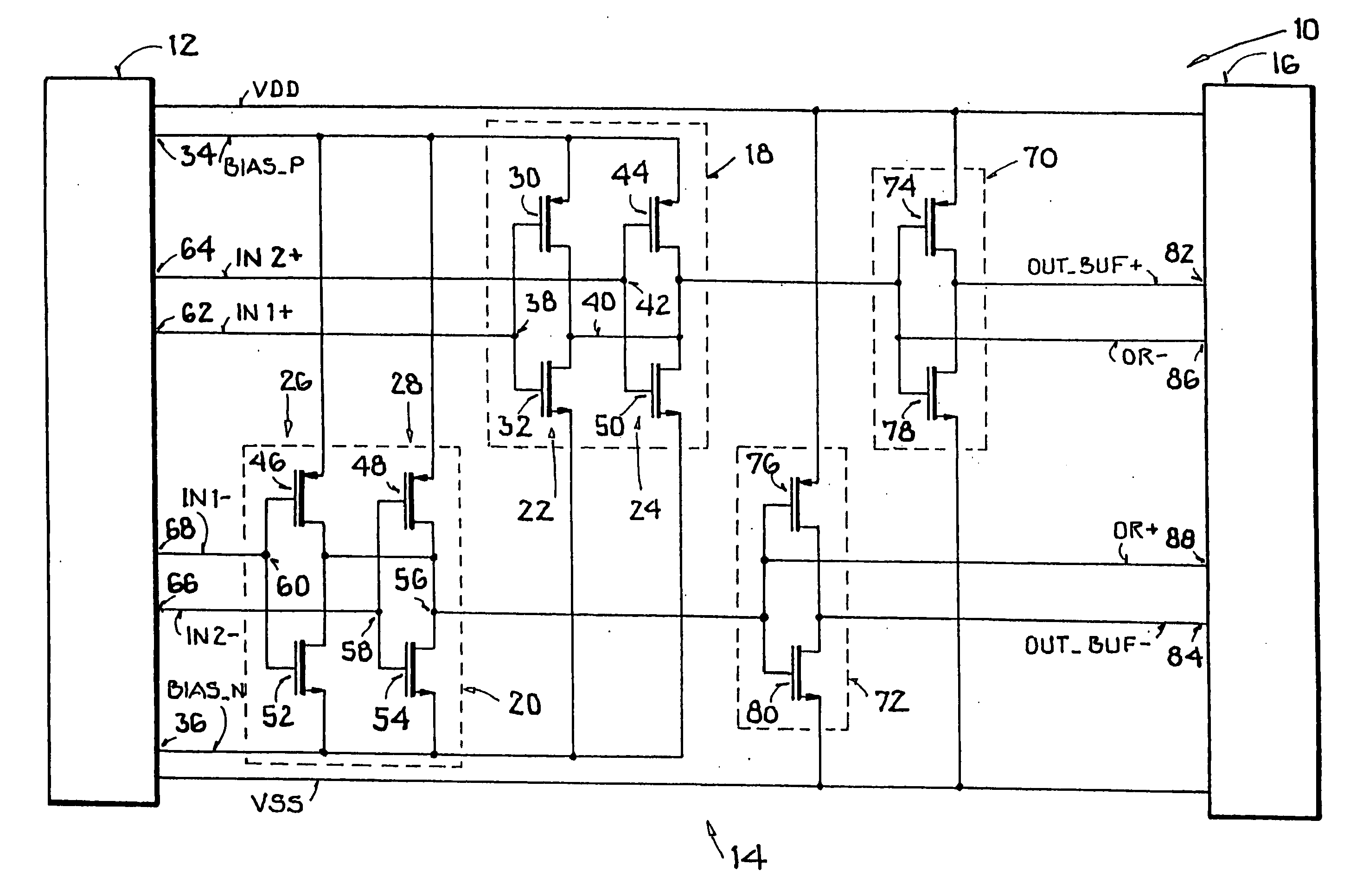 Circuit with at least one delay cell