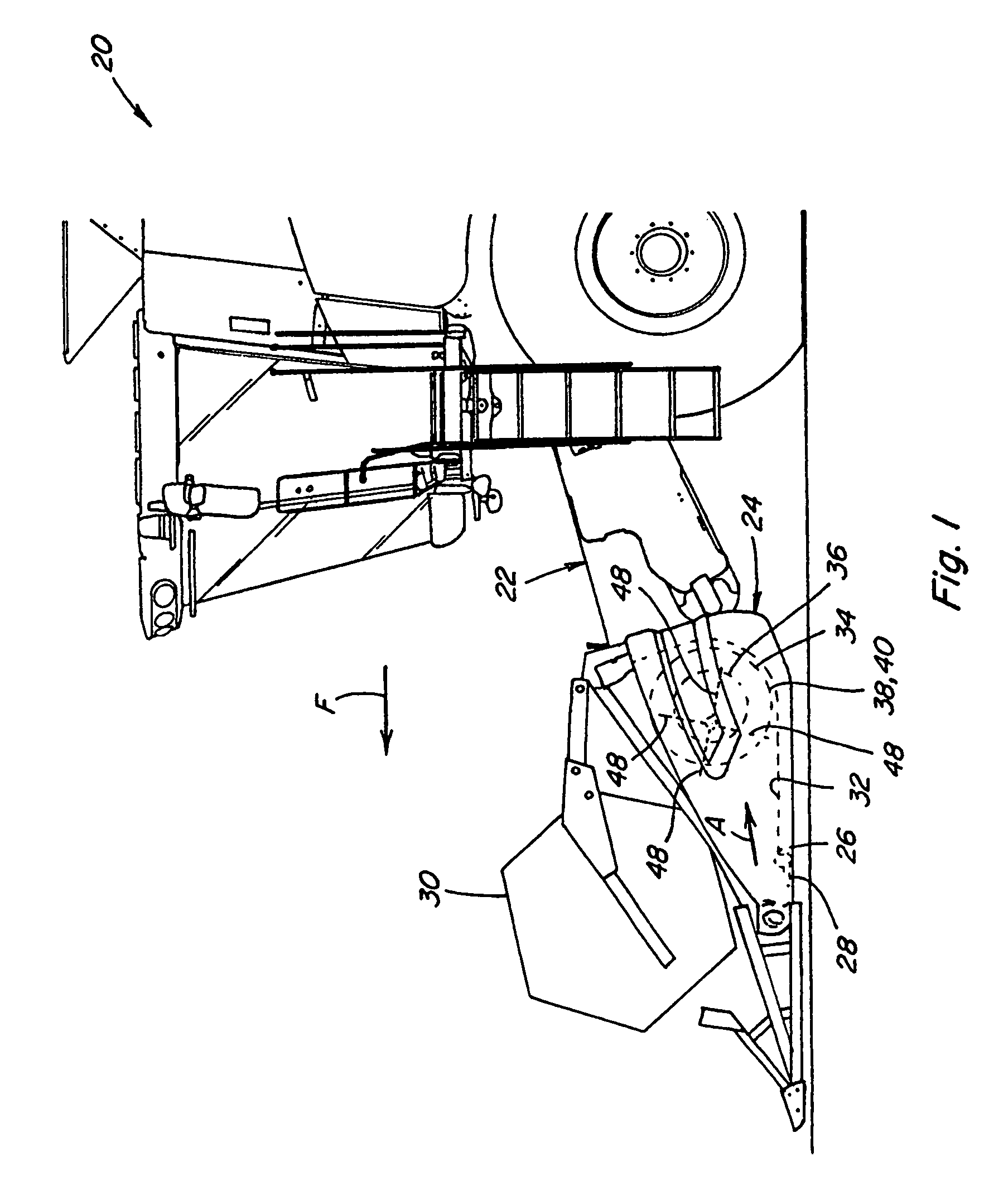 Auger finger with resilient elastomeric retainer retractor at breaking point