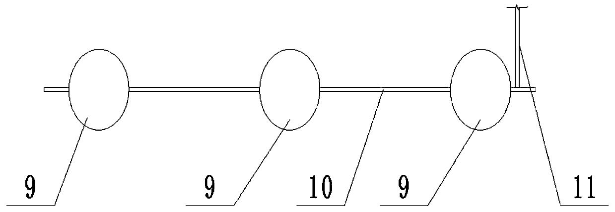 Concrete pouring device for cast-in-place ballastless track bed construction