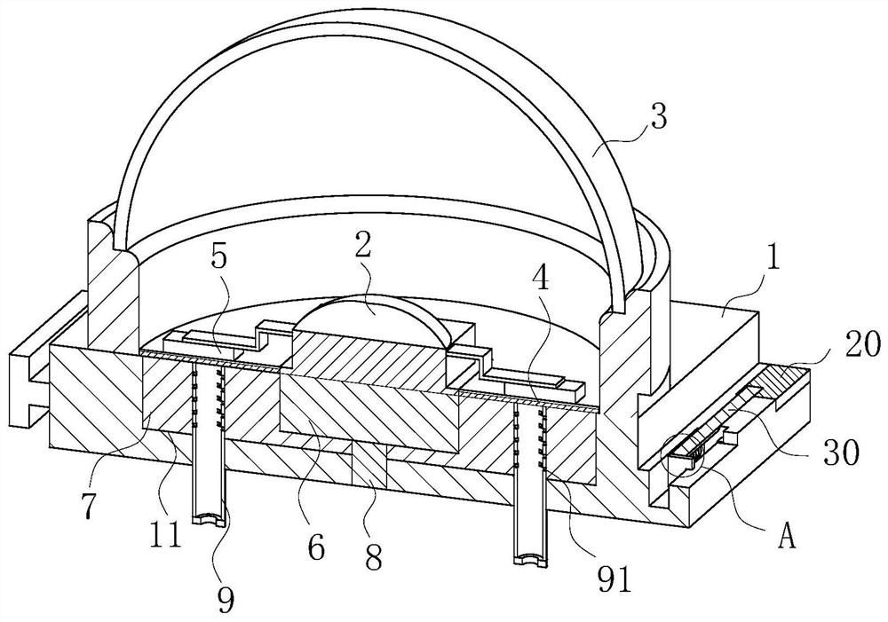 LED structure and LED screen thereof