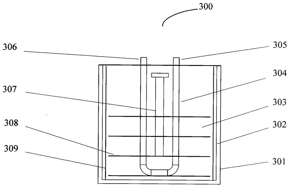 Energy accumulation and heat exchange device and water heater comprising same