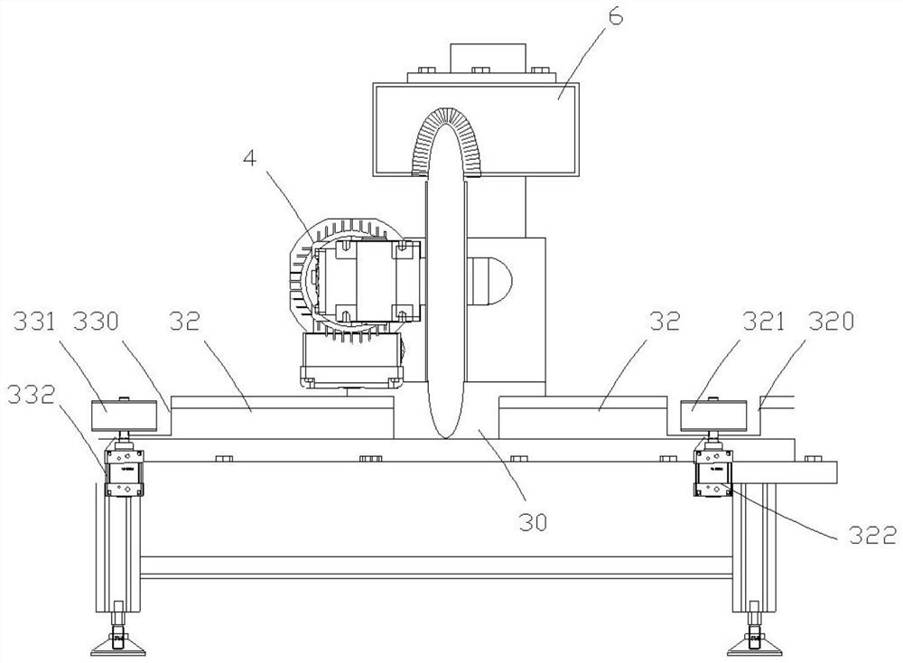 Cutting production line for formed flame-retardant triangular belt