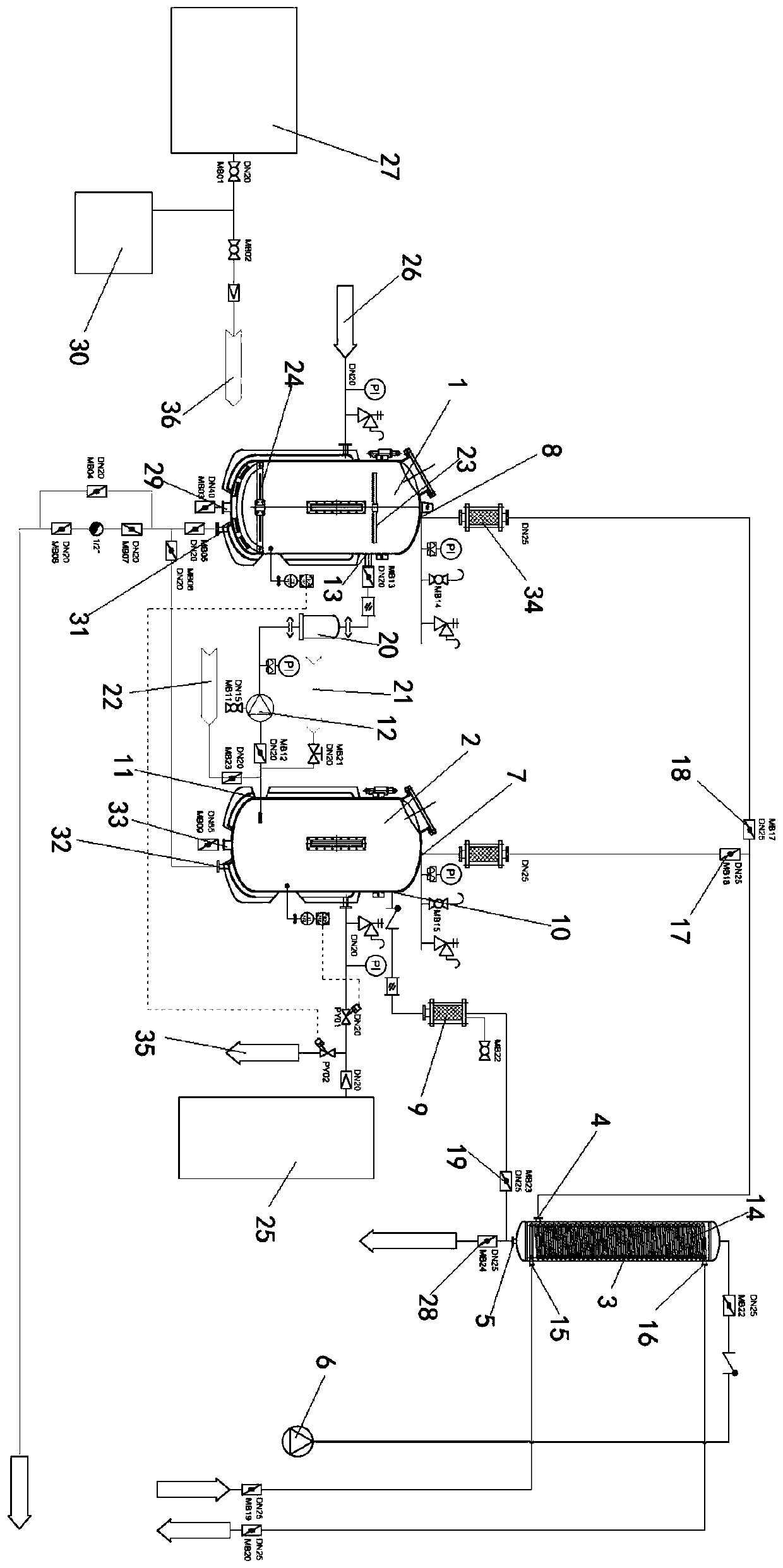 Multifunctional efficient continuous cyclic extraction, modification and concentration equipment