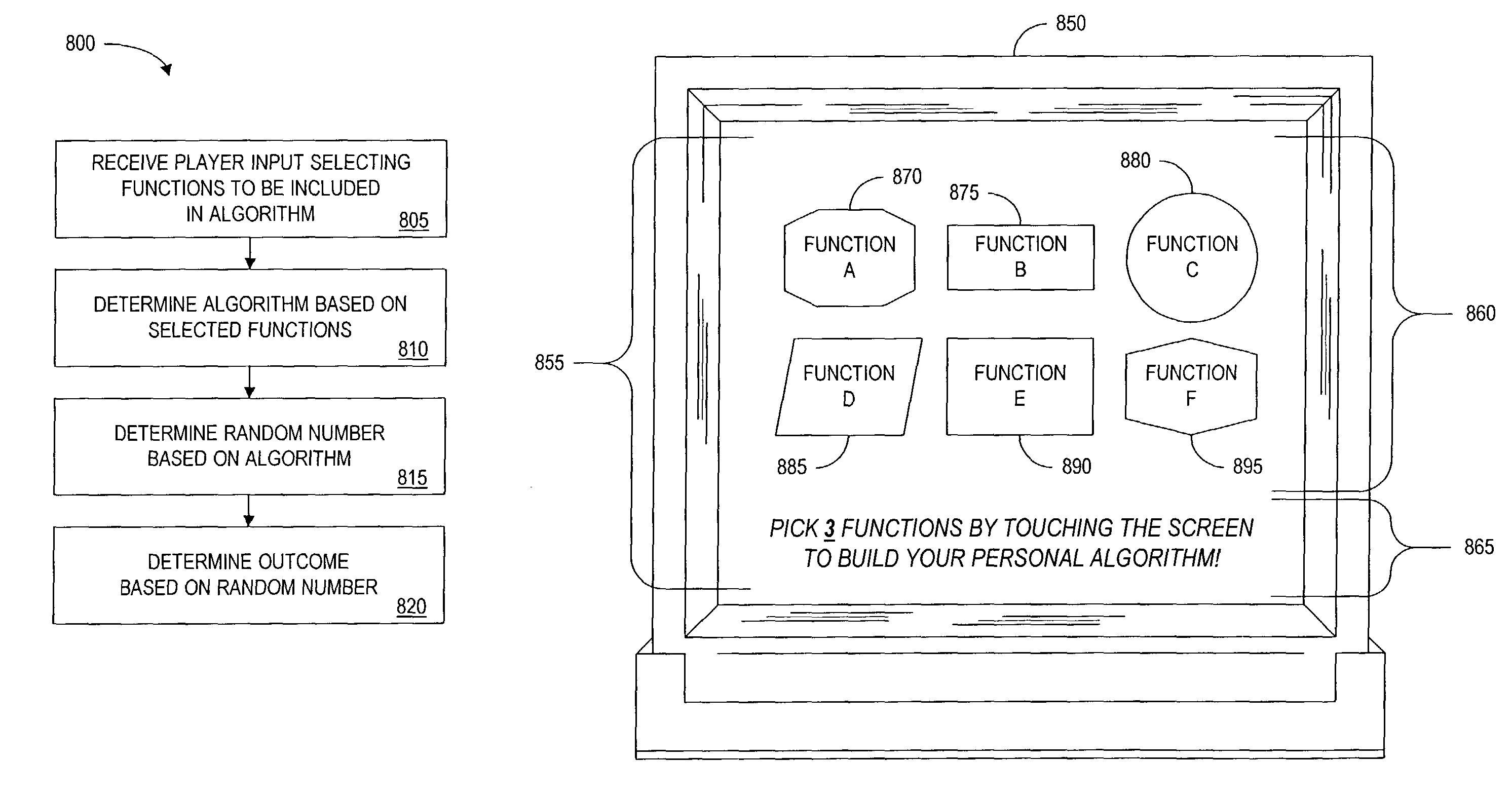 Systems and methods for determining an outcome of a game on a gaming device based on a factor other than a random number