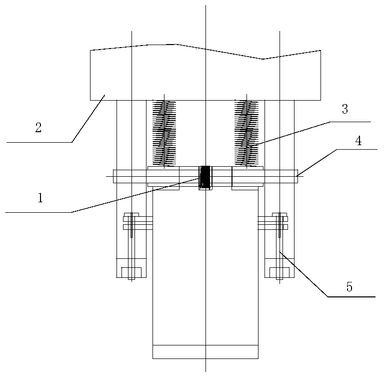 A hook-type device with force locking and power failure separation