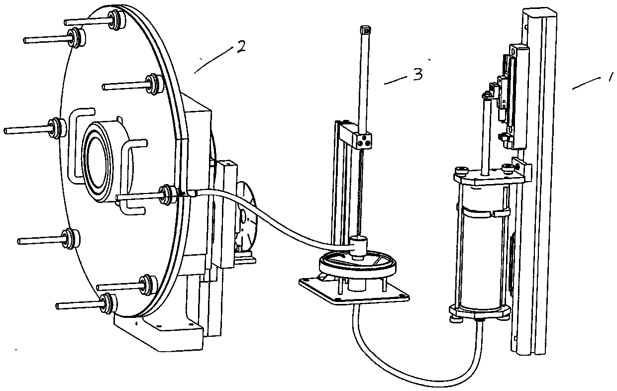 Rotating disc type cigarette inserting device for detecting cigarette ends