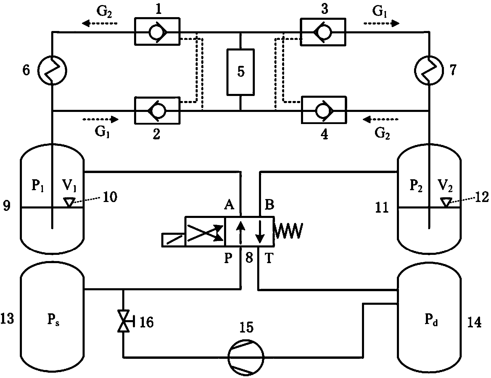 Method for driving high-temperature liquid metal to flow circularly to cool internal components of reactor