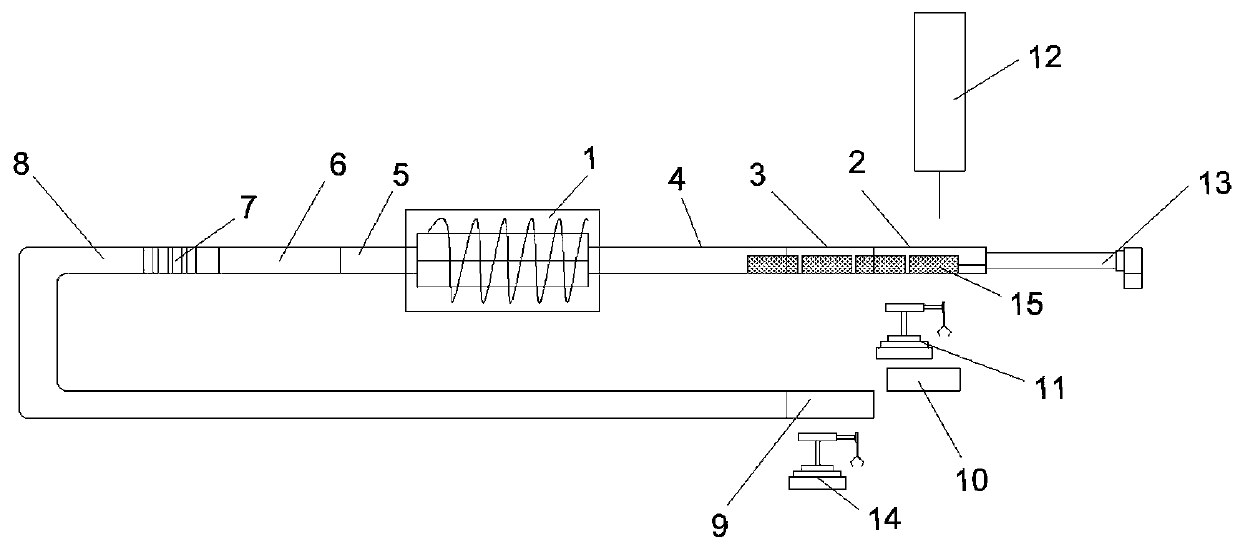 Automatic feeding and discharging device for graphite purification furnace