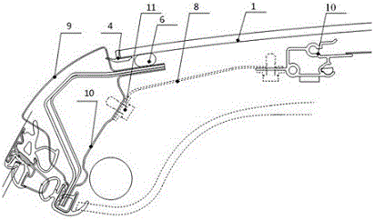 Automobile panoramic sunroof assembly and installation method thereof