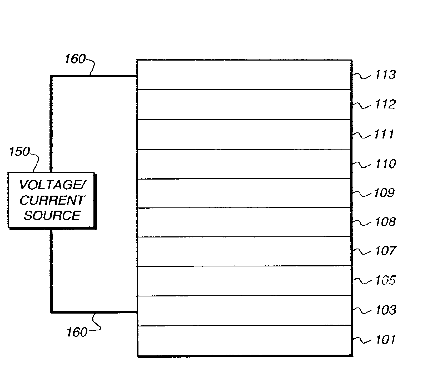 Electroluminescent devices including organic eil layer