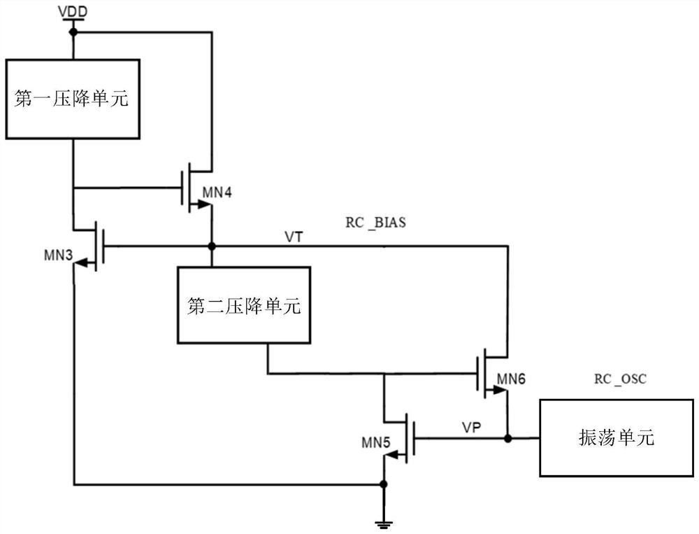 RC oscillating circuit and RC oscillator