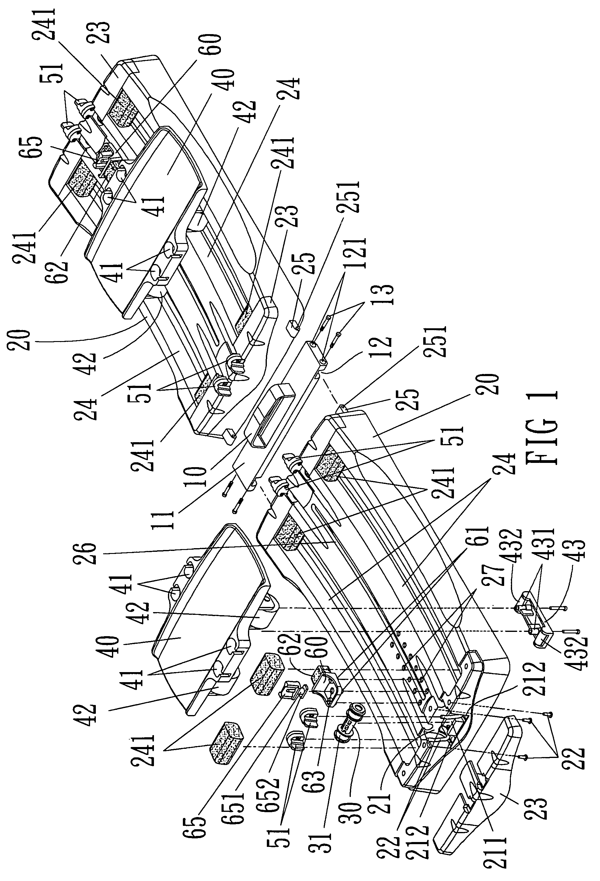 Structural improvement for stretching exercise apparatus