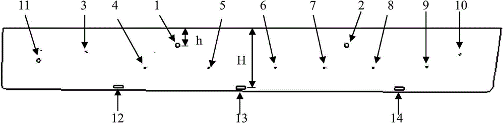 Automobile door liquid leakage hole manufacture method