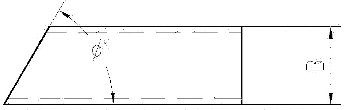 Method for blanking two-sided oblique head structural steel