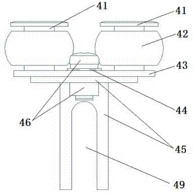 Sliding door wheel device with transverse position capable of being adjusted