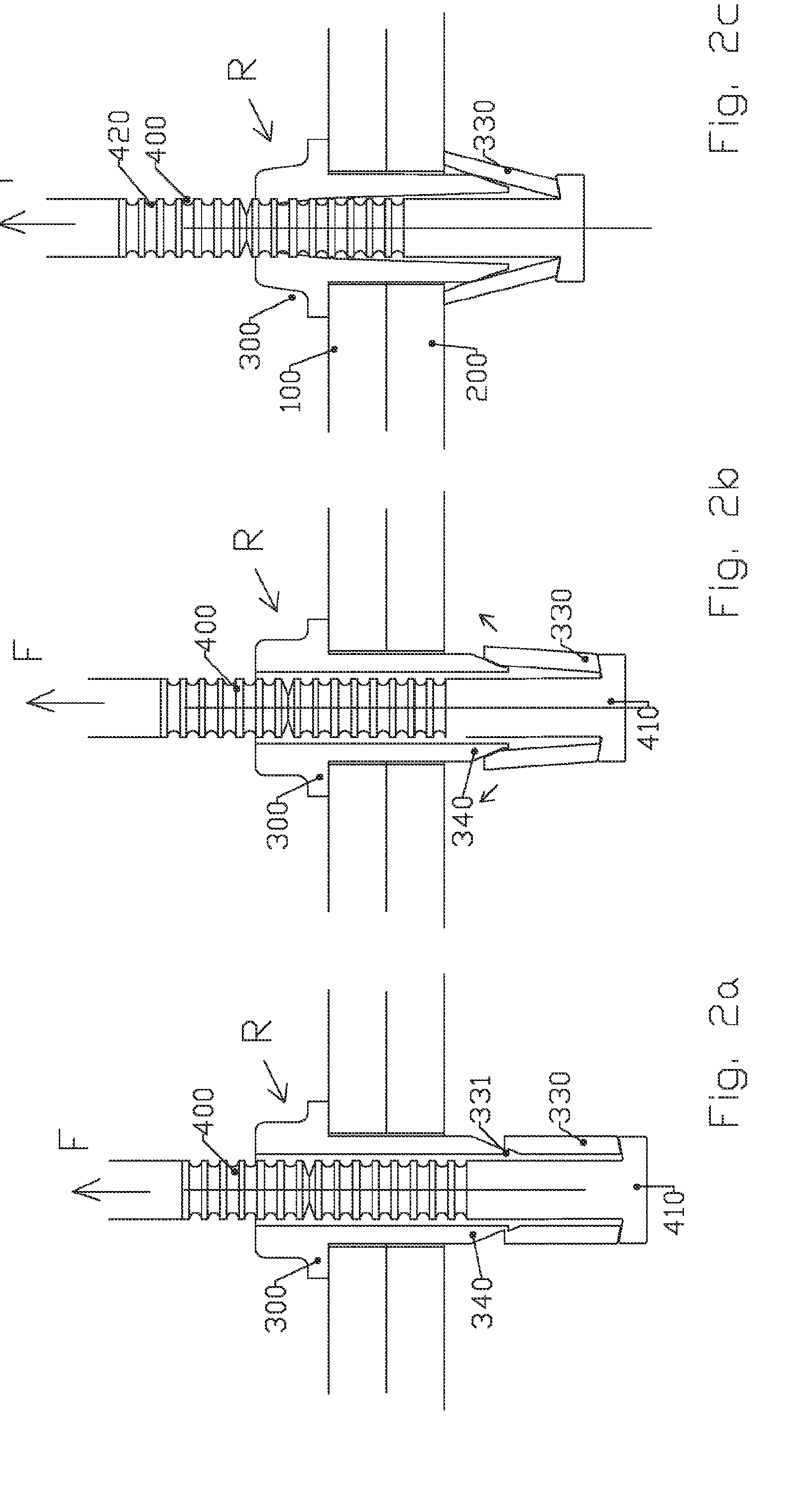 Blind rivet in particular for fixing a structure and method for inserting same