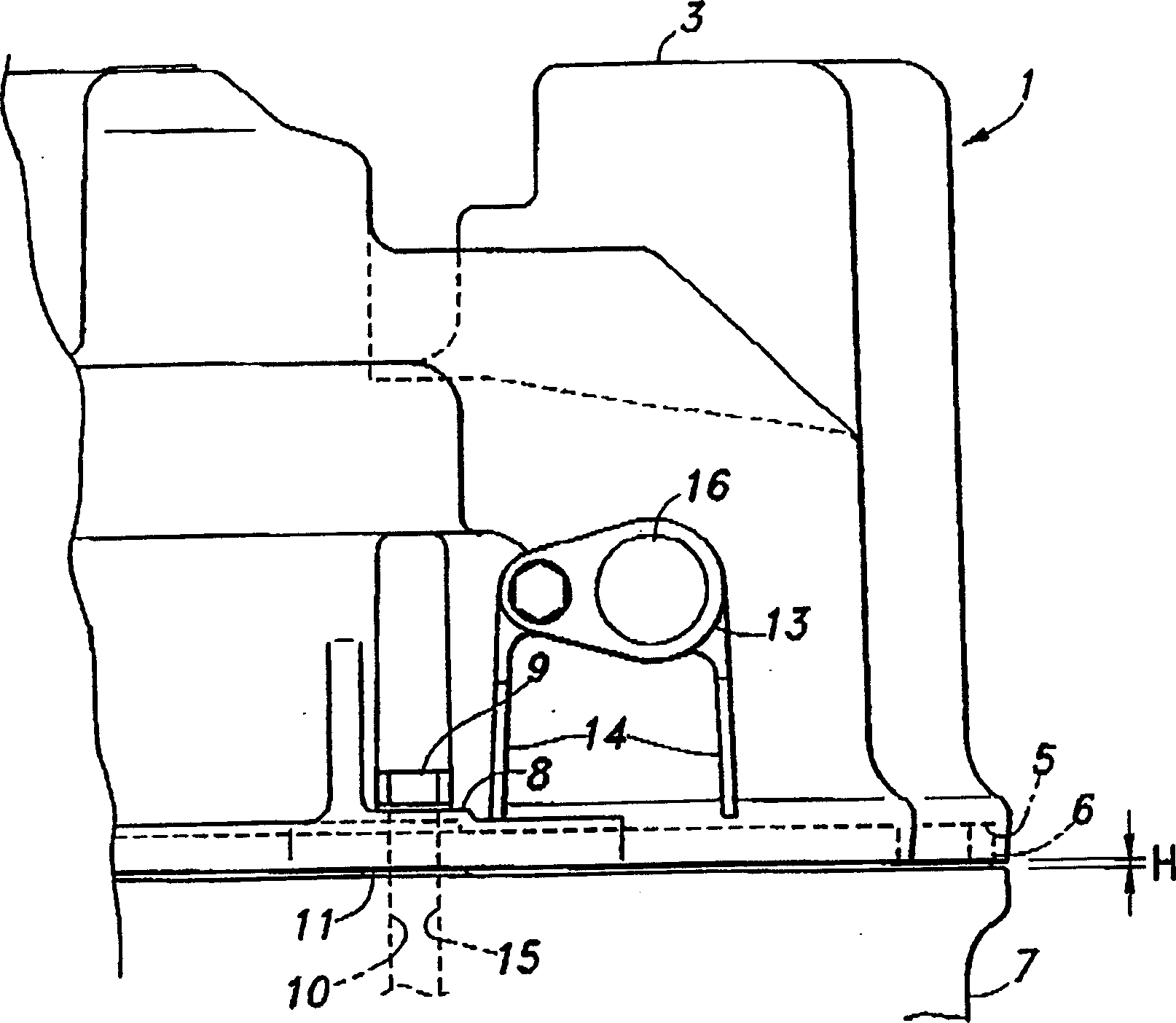 Cylinder cover of internal combustion engine