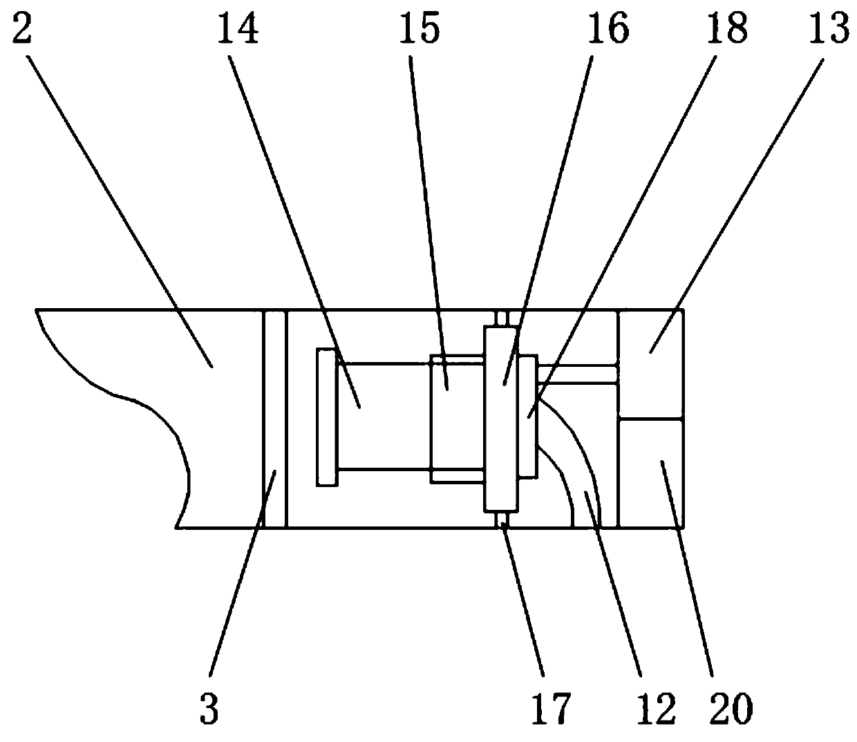 Monitoring device for weak current security engineering of intelligent building