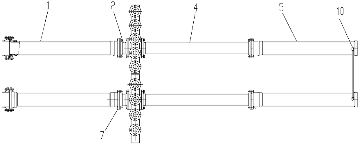 A sliding telescopic device for thermal protection and stable water supply of moving platforms