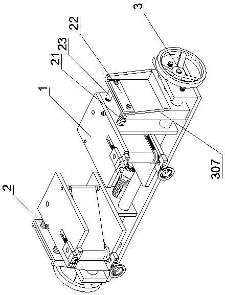 Double-row symmetrical hot-pressing printing device for electric wire and cable corrugated sheath