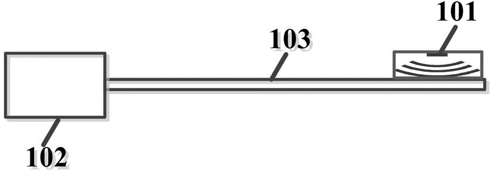 Distributed type optical fiber acoustic wave communication method and device