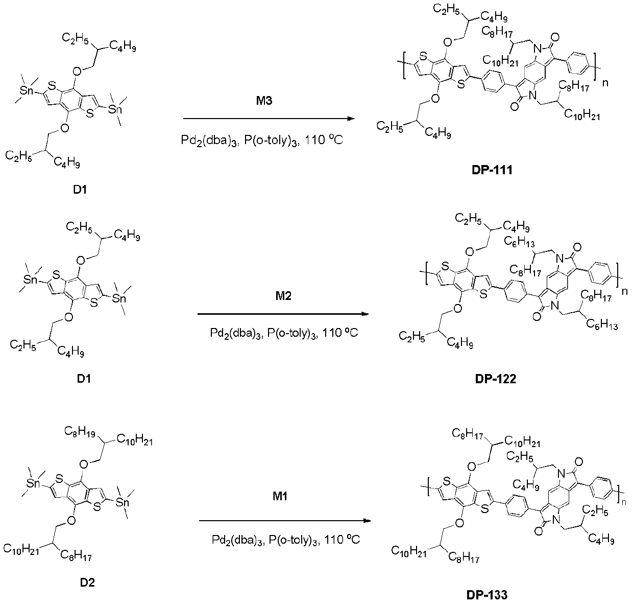 Benzopyrrolidiketone-based semiconductor polymer and preparation and purpose thereof