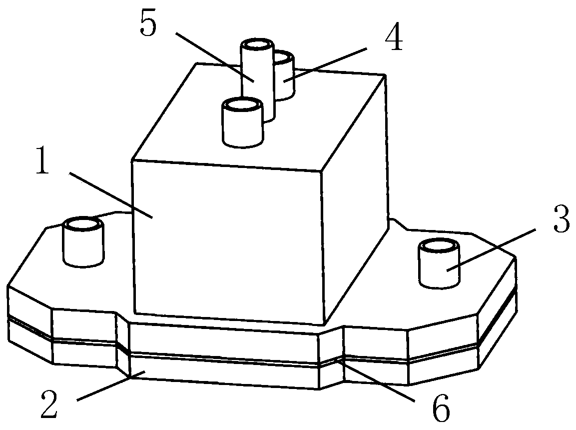 Electromagnetic ultrasonic probe for detecting ultrahigh-temperature casting and forging piece and online rapid detection method