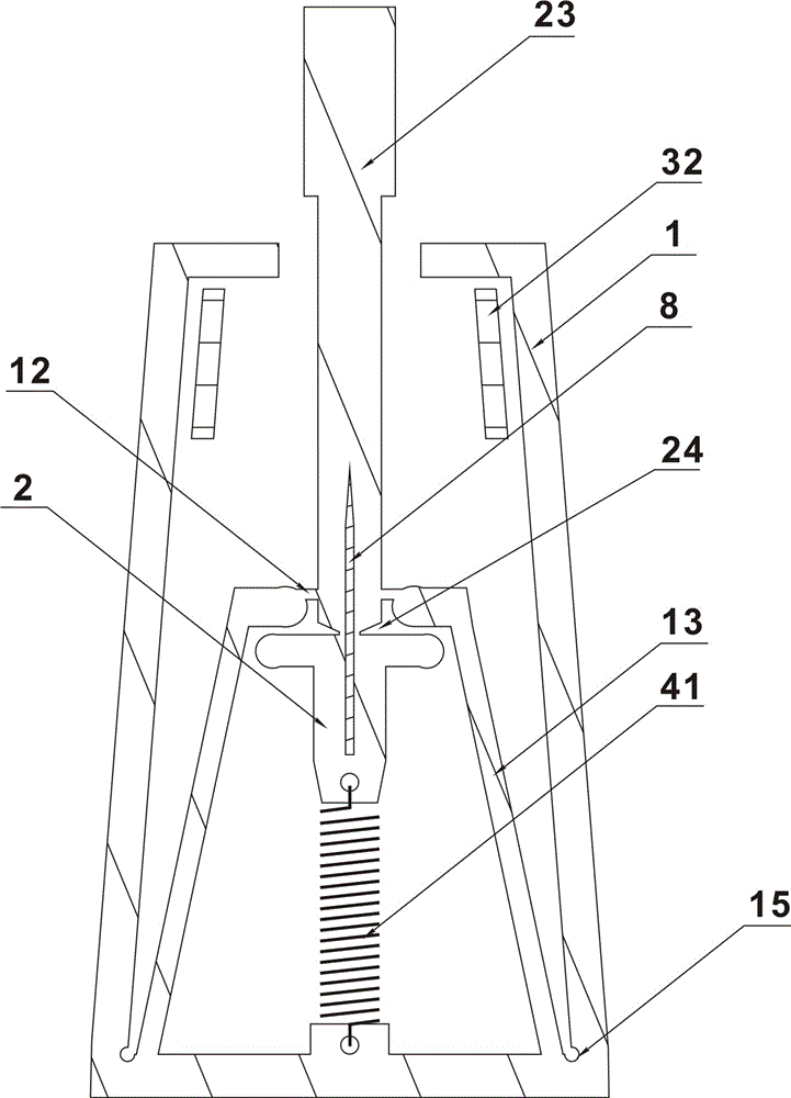 Safety blood taking needle structure